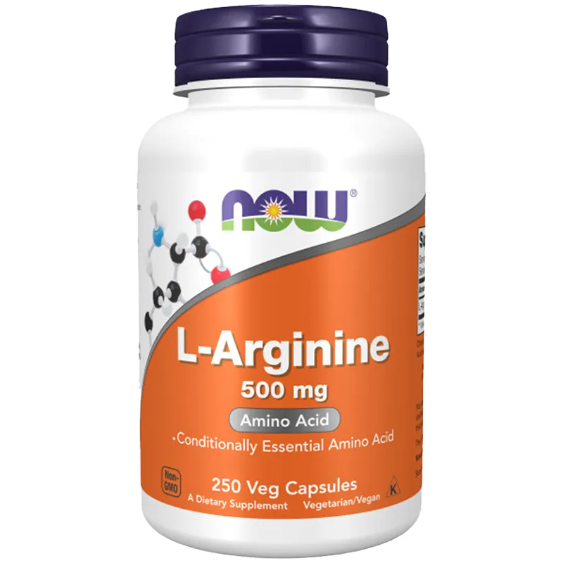 L-Arginine 500 mg (250 Veg Caps) Now Foods
