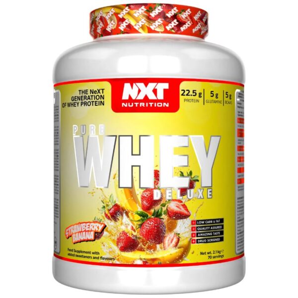 NXT Pure Whey De Luxe (2.1kg) Strawberry Banana