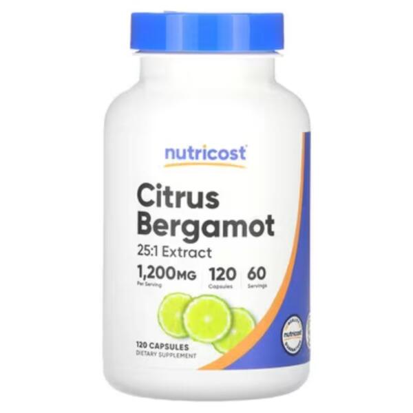 Citrus Bergamot 600mg (120 Caps) Nutricost