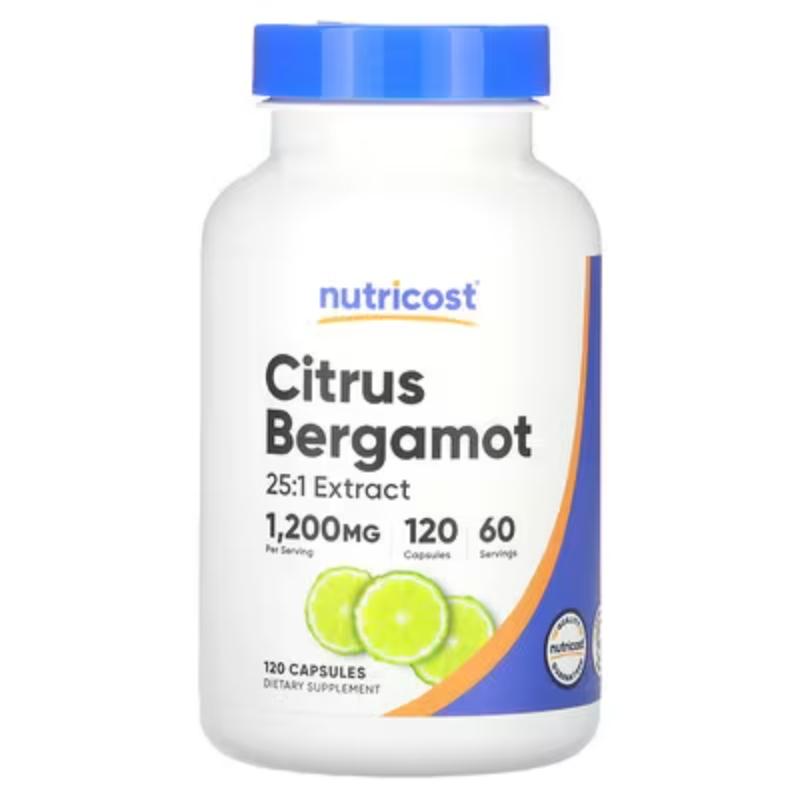 Citrus Bergamot 600mg (120 Caps) Nutricost