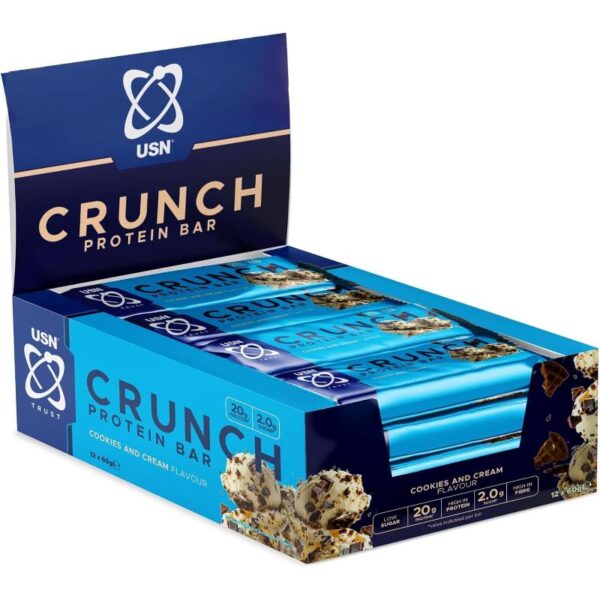 Crunch Protein Bar (12x60 gram) Cookies & Cream USN