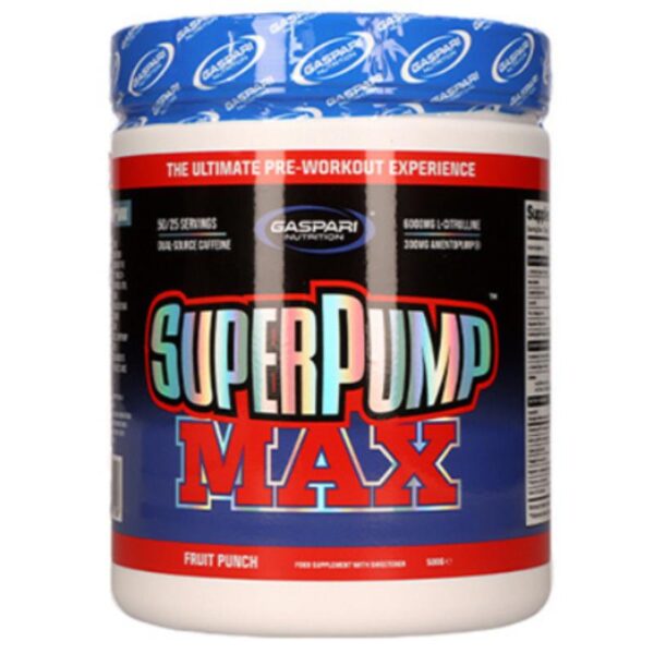 SuperPump Max (500 gram) Fruit Punch Gaspari Nutrition