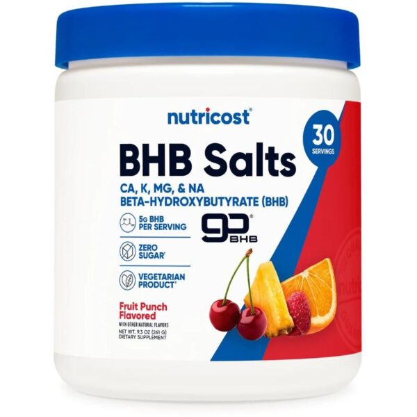 BHB Salts goBHB® (261 gram) Fruit Punch Nutricost
