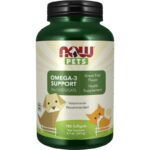 Omega-3 Support For Dogs & Cats (180 Softgels) Now Foods Pet