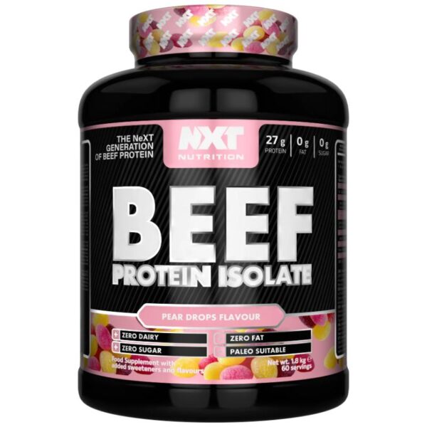 NXT Nutrition BEEF Protein Isolate (1.8kg) Pear Drops