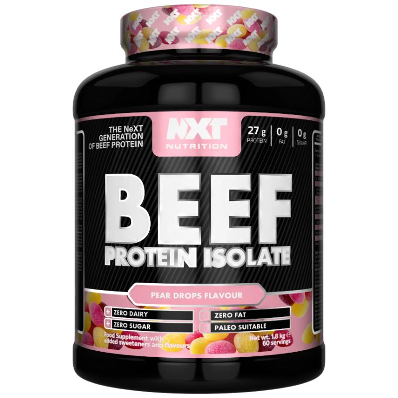 NXT Nutrition BEEF Protein Isolate (1.8kg) Pear Drops