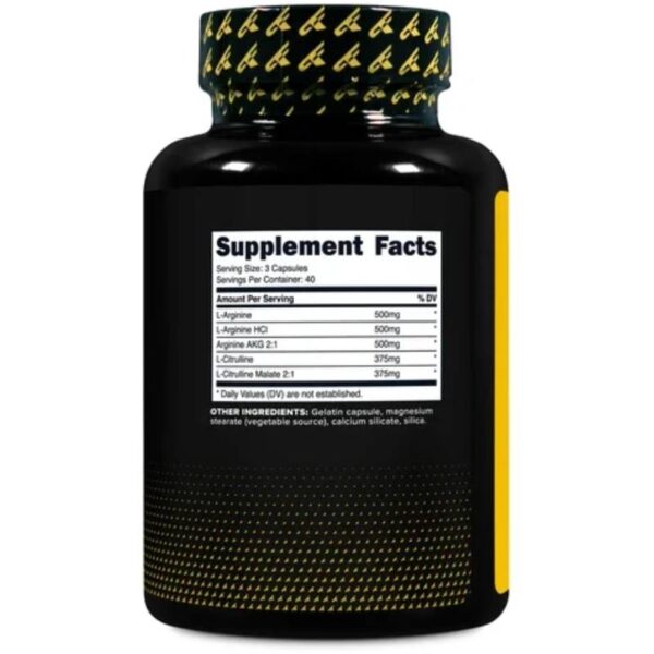 Nitric Oxide Booster (120 caps) Facts Primaforce