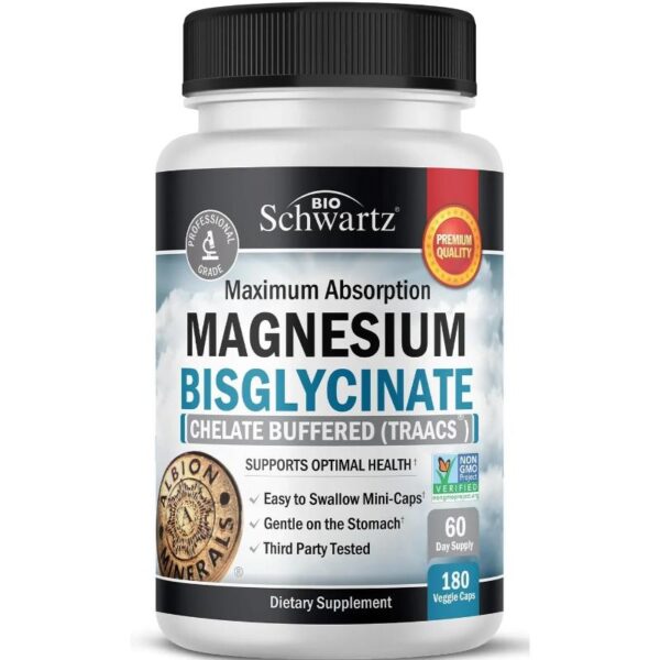 Magnesium Bisglycinate (180 Veggie Caps) BioSchwartz