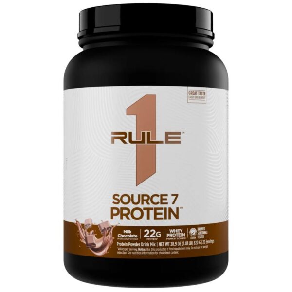 Source 7 Protein (820 gram) Milk Chocolate Rule One